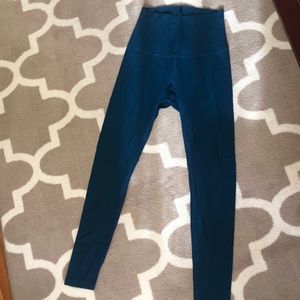 Teal Blue - PranaVida full length organic leggings - Size M. Super stretchy.